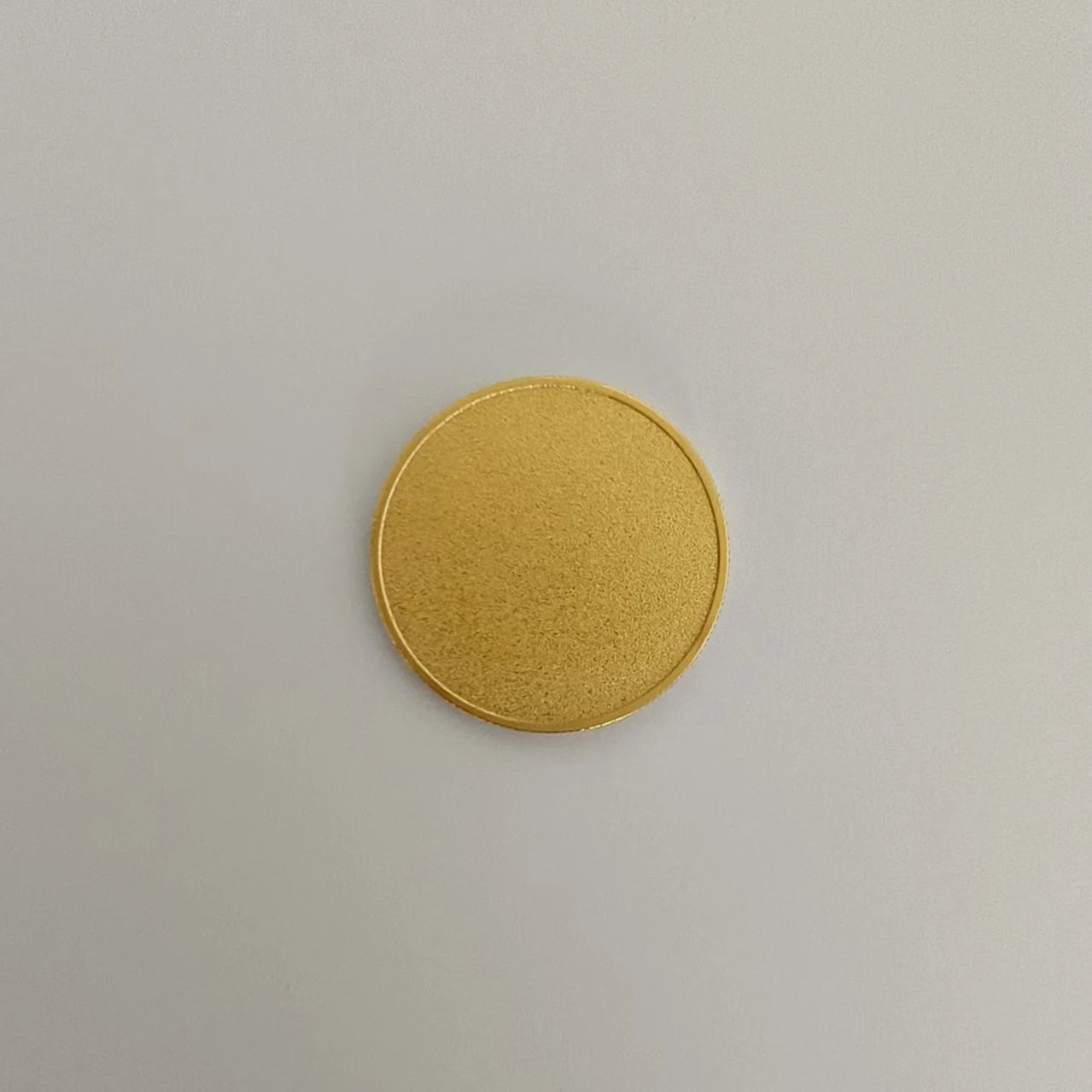 JinRuiXiang 50mm Gold Iron Blank Coins for Custom Engraving and Souvenir Design
