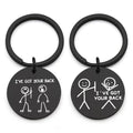 Couple Gifts for Him Her Valentine's Day 'I've Got You Back' Metal Logo Customized Laser Engraving for Boyfriend Girlfriend