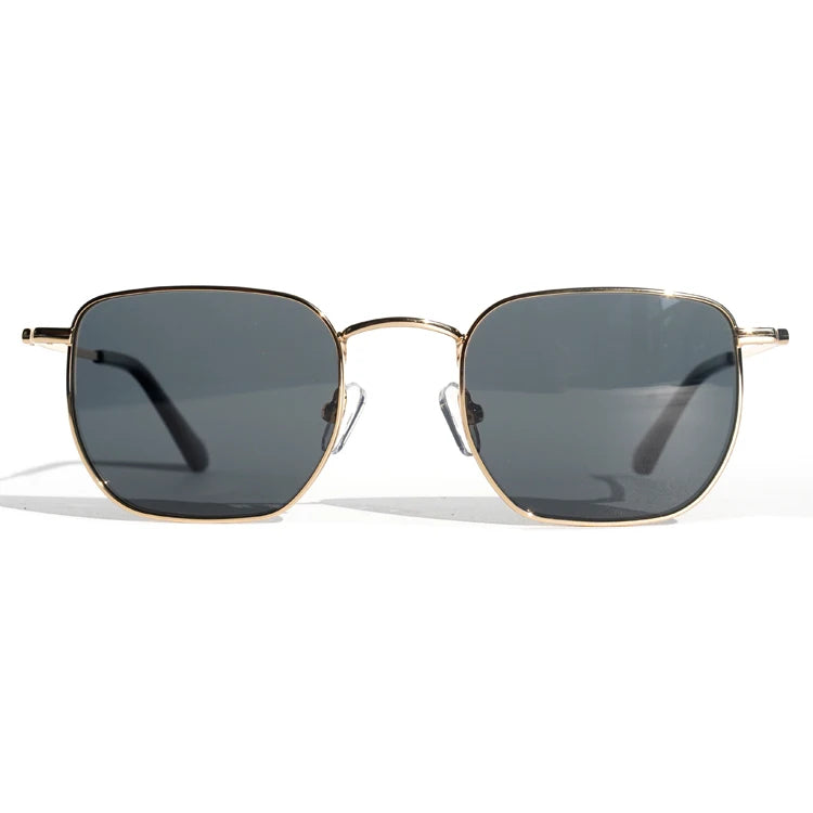 Finione Lens Metal Curved Temples Women Rimless Sunglasses Stainless Round Sunglasses for Men and Women 2022