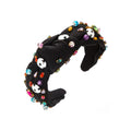 Fashion Hair Accessories Personalized Crystal Colored Rhinestone Football Headband for Girls