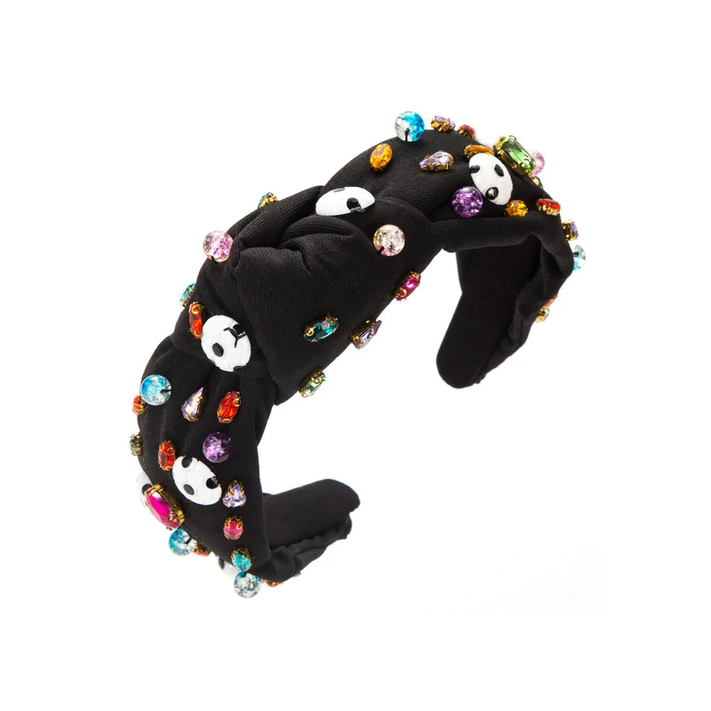 Fashion Hair Accessories Personalized Crystal Colored Rhinestone Football Headband for Girls