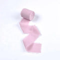 Handmade Rough Edge Custom Color Soft Raw Edge Chiffon Ribbon for Gift Packaging