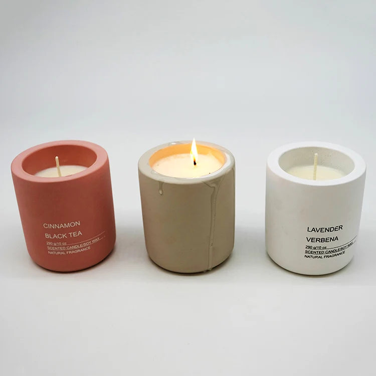 Colored Prayer and Blessing Candle Container Jar 300ml Concrete Jar Used for Bulk Prayer and Blessing Candles