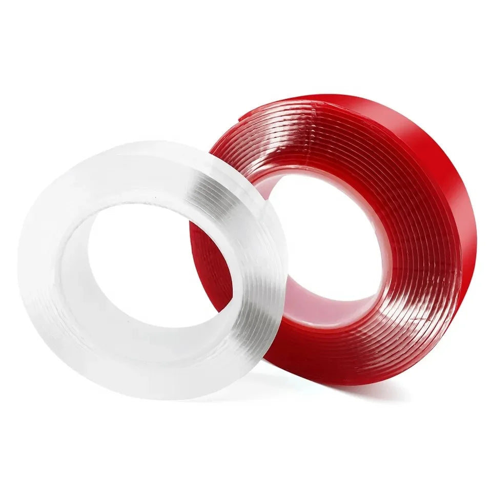 High Quality Manufacturer Reusable Two Side Adhesive Glue High Sticky Grip Red Nano Tape Gel Glue Tape
