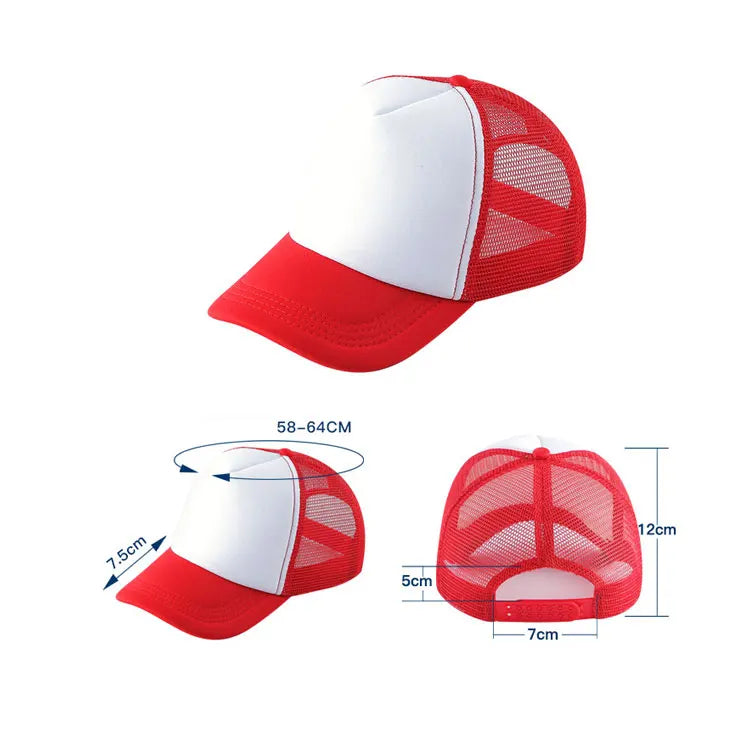 Wholesale Hip Hop Casual Outdoor Mesh Snapback 5 Panel Trucker Hat with 3D Embroidery Foam for Unisex