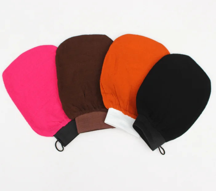 Customized Wholesale Mix Color  Rayon Viscose Exfoliating Bath  Glove  Viscose Bath Mitt