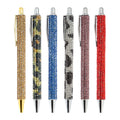 JH Luxury Stationery Metal Barrel Wrapped Crystals Bling Bling Glitter Ballpoint Pens