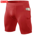 New Arrival Quick Dry Hight Elastic Athletic Booty Tight Shorts Men