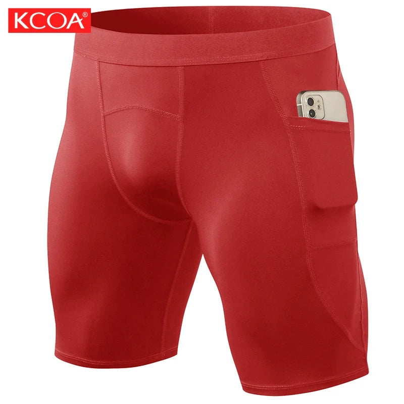 New Arrival Quick Dry Hight Elastic Athletic Booty Tight Shorts Men