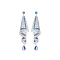 AKICE Retro Heavy Industry Satin Gold Plated Copper Alloy Drop Earrings Women's Niche Design Luxury Vintage Statement Jewelry