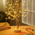 Leaf Bonsai Tree Light 72 LED Copper Wire Fairy String Lights Battery/USB Operated DIY Artificial Tree Light  for Gift Festival
