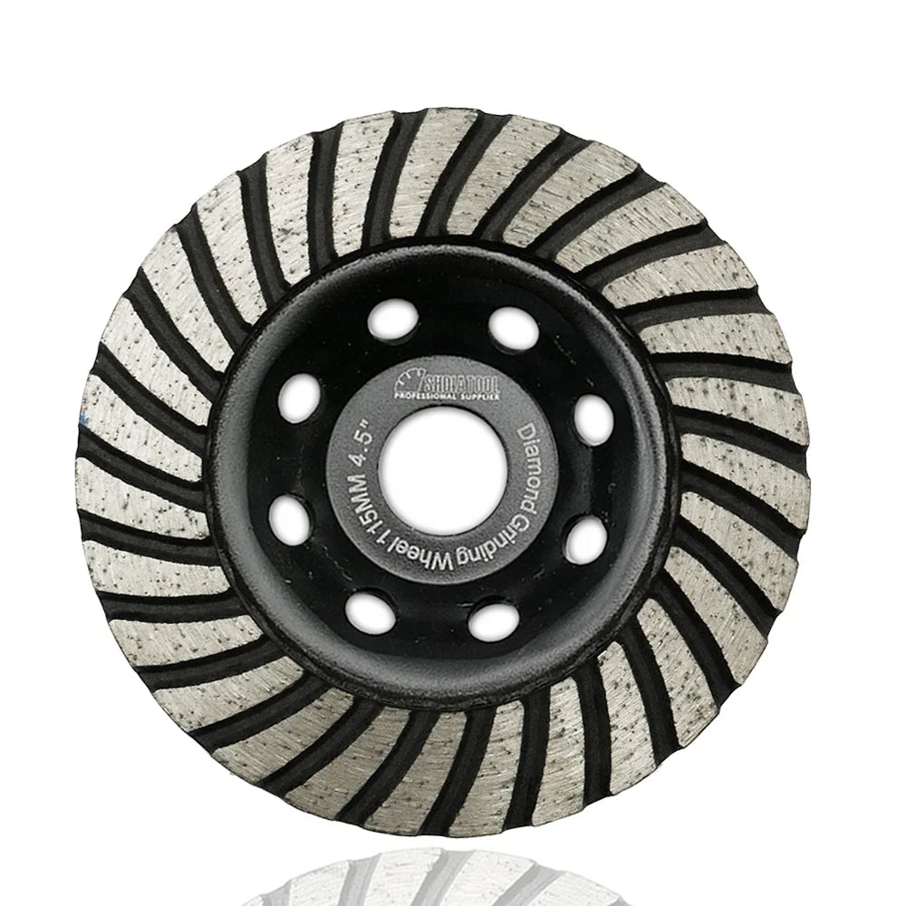 4.5inch/115mm Diamond Turbo Row Grinding Cup Wheel Cutting Grinding Disc Abrasive Disc for Concrete Brick Granite Marble