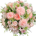 Wholesale Silk Hydrangea Rose Artificial Flowers Bouquet Peonies Artificial Silk Flower Bouquet for Wedding Bride Centerpieces
