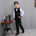 Children's Groomsman Uniform Children's Suit Set Flower Boy Dress Boys Set Performance Clothing