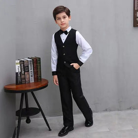 Children's Groomsman Uniform Children's Suit Set Flower Boy Dress Boys Set Performance Clothing