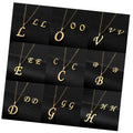 Hot Selling Custom Jewelry Sets Gold Plated Stainless Steel 26 Letter Pendant Initial Necklace Stud Earrings Set for Women Gift