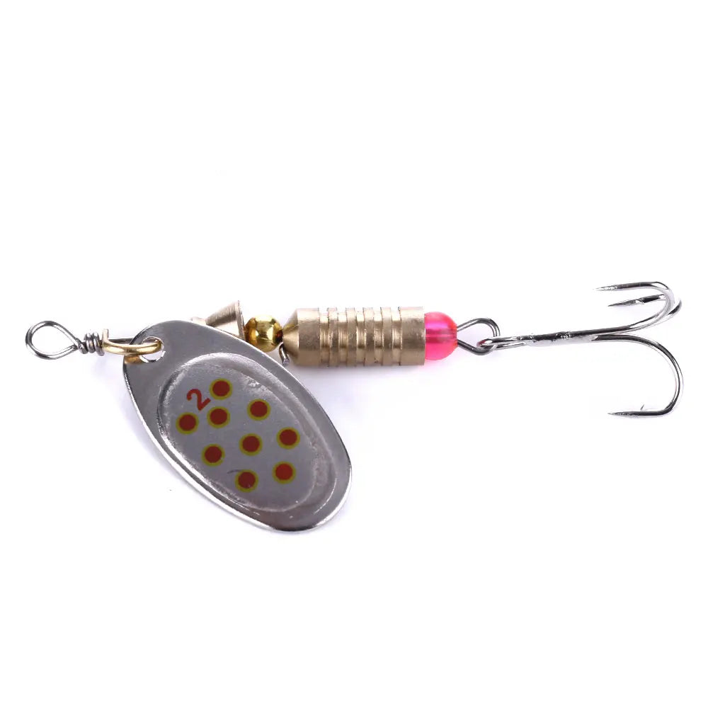 Metal Spoons Artificial Spoon Bass Lures Sequins Spinner Baits