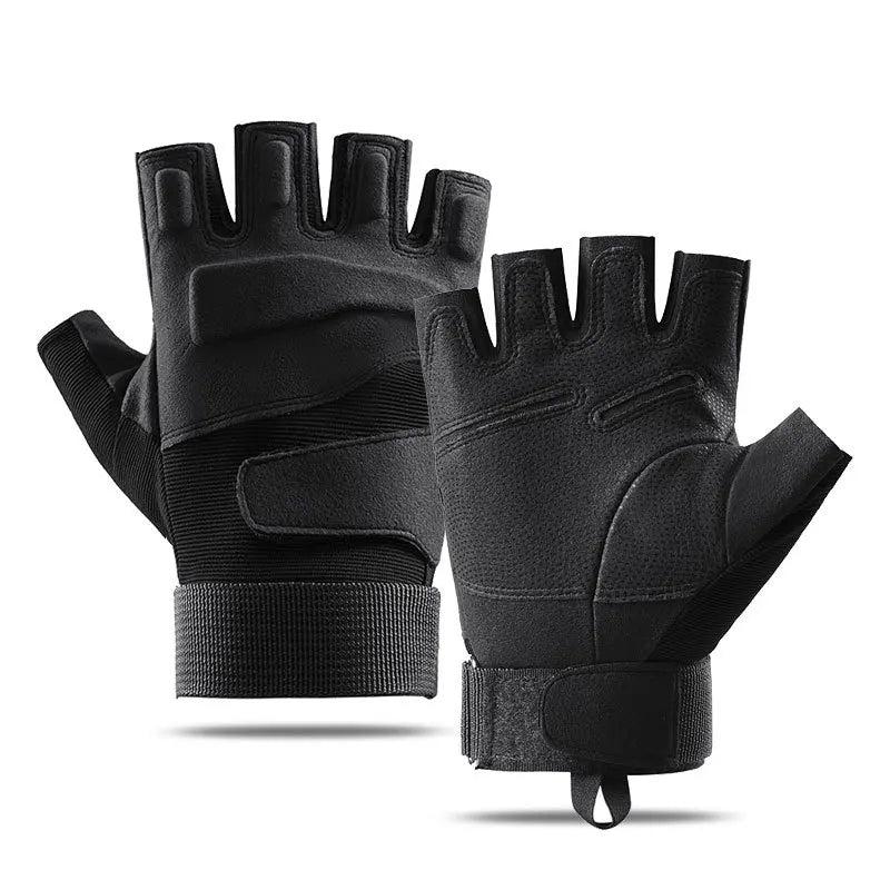 2024 Custom Logo Wholesale Forces Tactical Gloves Anti Cut Anti-Slip Half Finger Riding Fishing Gloves