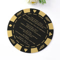 Customized Round Black Mirror Acrylic Graduation Party Invitation Card Wedding Invitation RSVP Card