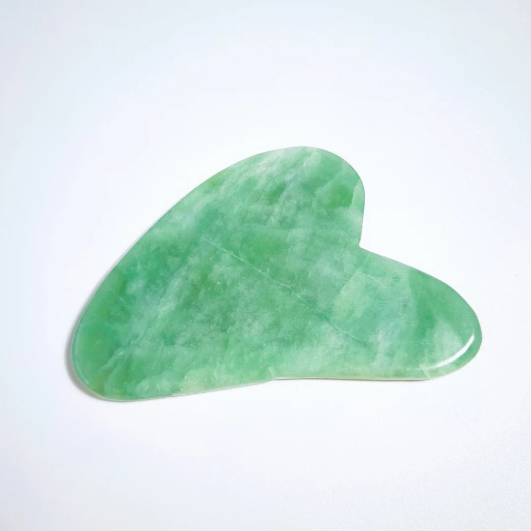 Hongzhuo Facial Gua Sha Tools Jade Stone Board Xiuyan Jade Guasha Plate for Women