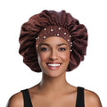 High Quality Satin Bonnet Hair Dress Cap Women Turban Designer Bonnets Sleep Cap Bonnet Cap