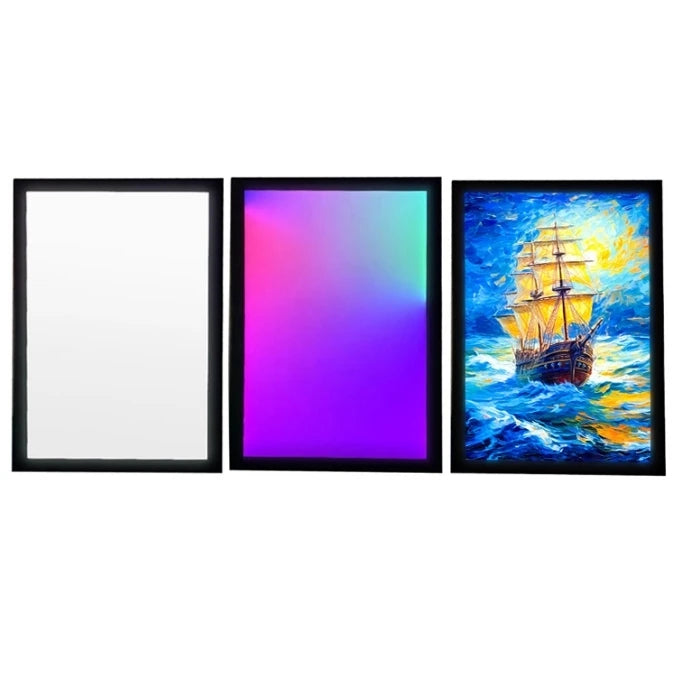 Wifi/Bluetooth RGBW/RGB 24x16 Ultra Slim Decorative Snap Frame Poster Display Advertising LED Light Box Indoor Use