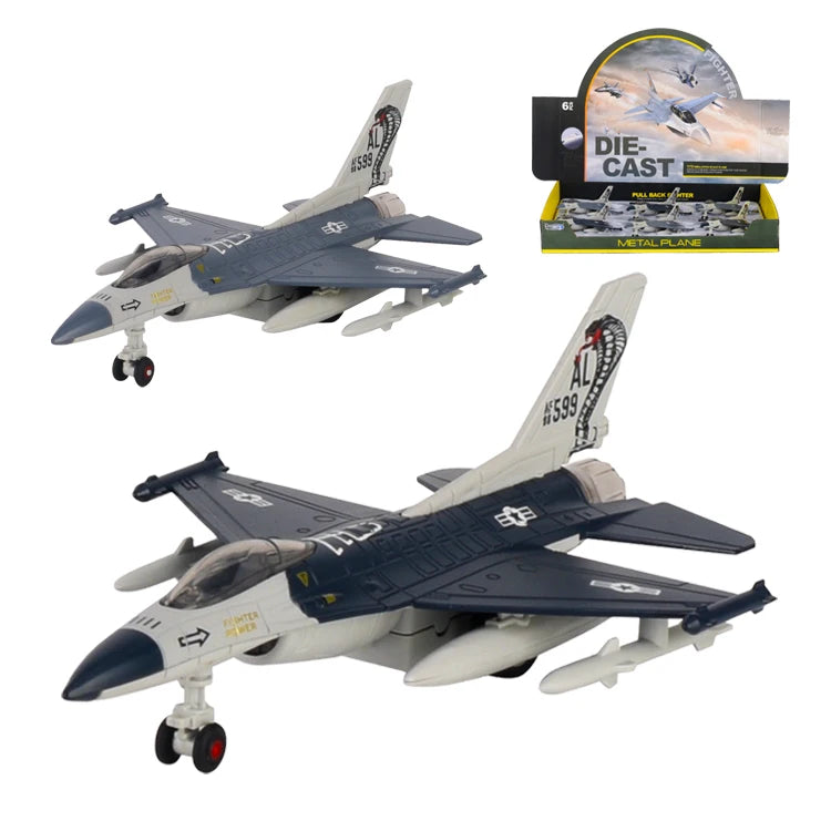 AiJH Boys Gift Metal F16 Fighter Jjet Model 1/72 Aviones Ucak Plane Pesawat Rc Airplane Toy