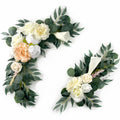 Wholesale Cloth Artificial Flower Swag Wedding Ceremony Sign Arrangement Environment-Friendly Durable Home & Hotel Decor