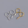 SP Latest High Quality Fashion Hoop Earrings Jewelry High Quality S925 Sterling Silver Lightning Earrings