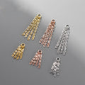 Fashion 925 Sterling Silver Chain Tassels Pendant for Jewelry Making Accessories Supplies Wholesale