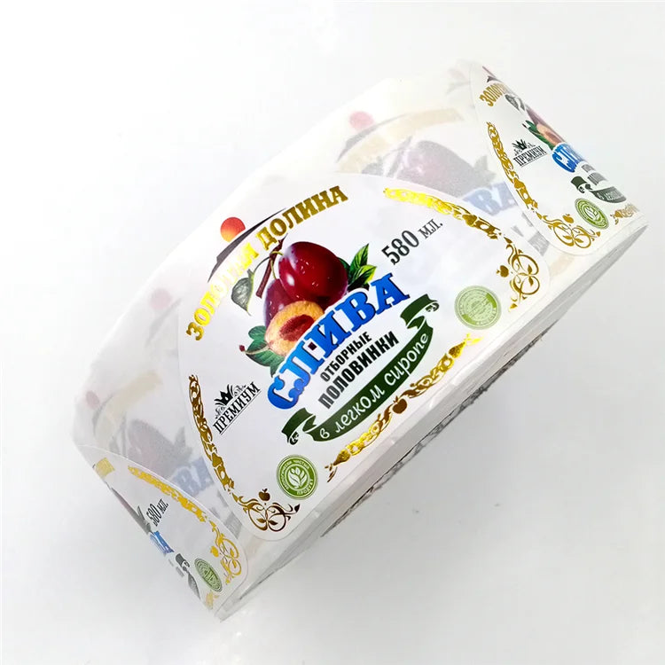 Custom Printing  Digital Curry Seasoning Food Packaging Bottle Jar Sticker Label Spice Stickers Jar Labels