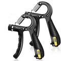 CW HGP002R Rubber Handle Adjustable Hand Power Strength Trainer Exerciser Gripper Strengthener Grip Digital Counter 10-60KG