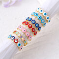 Hot Sale Stackable Evil Eyes Ring Boho Colorful Enamel Turkish Eye Opening Ring for Women Girls