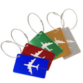 Promotion Bulk Colorful Boarding Metal Name Tag Blank Aluminum Luggage Tags