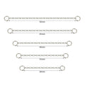 GZN ASTM F136 Titanium Chain Nose Ring Nose Stud Earring Stud DIY Nose Chain Body Piercing Jewelry
