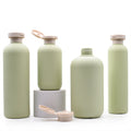 Wholesale Custom Green HDPE 200ml 250ml 300ml 400ml 500ml Empty Shampoo Bottles for Skin Care & Cosmetic Use