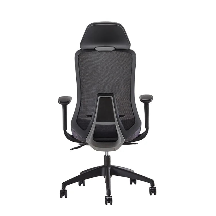 High Back Adjustable Height Ergonomic Mesh Director Executive Office Chair With Headrest