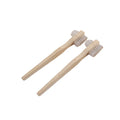 Eco-Friendly Two-Head Toothbrush Multi-Layered Hard Nylon Effective False Tooth Brush for Household Use Bamboo Denture Brush