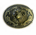 Vintage Zinc Alloy Animal Goat Belt Buckle Men Fashion Belt Buckle