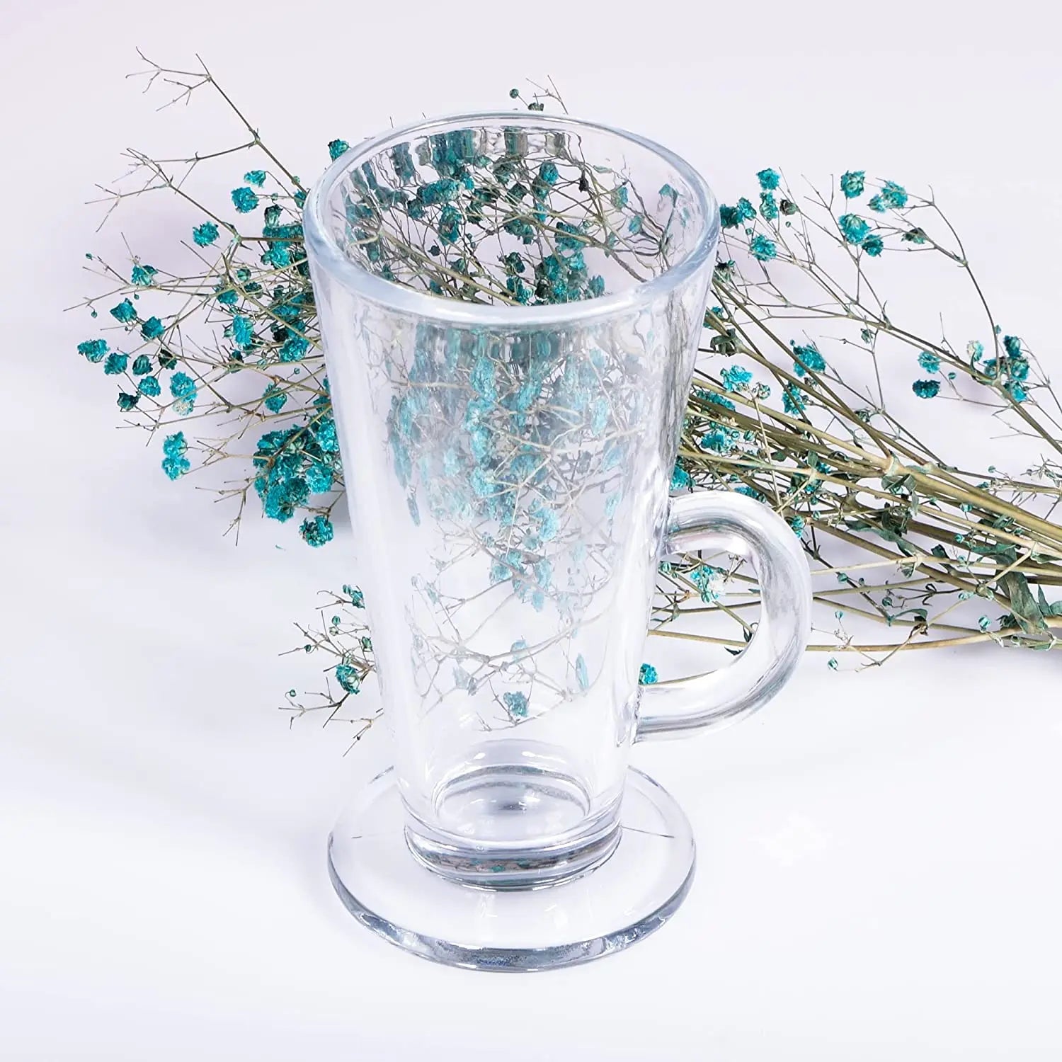 Irish Coffee Mug Tall Glass Latte Cups Cappuccino and Hot Chocolate for Mugs with Handle 250ml Capacity for Back to School