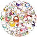 50Pcs Fat Rabbit Cute Girl Sticker for Children Graffiti Stickers