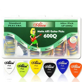 ALICE AP-600Q Custom Matte Glossy Style 0.71mm 0.81mm 0.96mm 1.2mm 1.5mm ABS Guitar Picks
