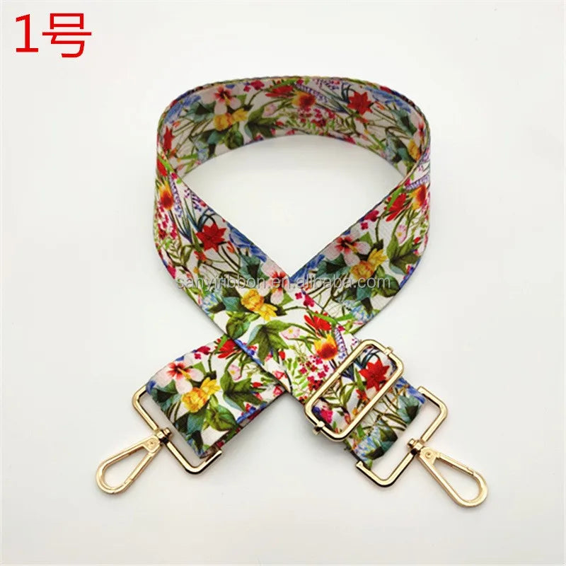 Custom Replaceable 5cm Printed Strap Adjustable Strap  Crossbody Shoulder Strap  Customise Jacquard Webbing for Bag Strap