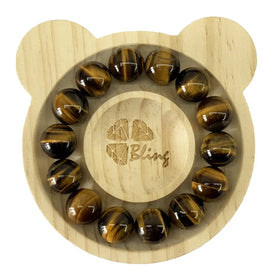 Men's Healing Gemstone Bracelets 14mm Big Size Crystal Bracelets for Men