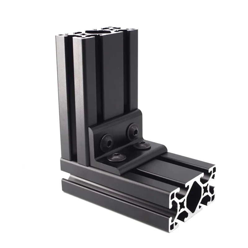 China Manufacturer Rohs Oem Odm 15 Series 6343 4 Hole Corner Brackets Part L Shape Connector for Aluminum Profile 10/15 Inches