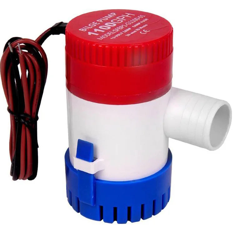 Electric Bilge Pump Marine Boat Yacht Submersible DC 12V 24V 1100GPH