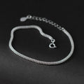 Wholesale 925 Sterling Silver Bracelet for Men and Women Simple Double Row Beads Chain with Gold Plating Fine Jewelry
