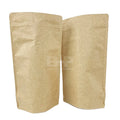 Custom Foil Bag Brown White Kraft Paper Eco-friendly Zip Lock Mylar Food Dried Fruits Stand up Pouch Packaging Bag