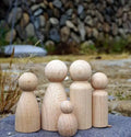 Wholesale Handmade 2-Hole Wooden Gnome Peg Doll with Eco-Friendly Wood Button Plating Technique