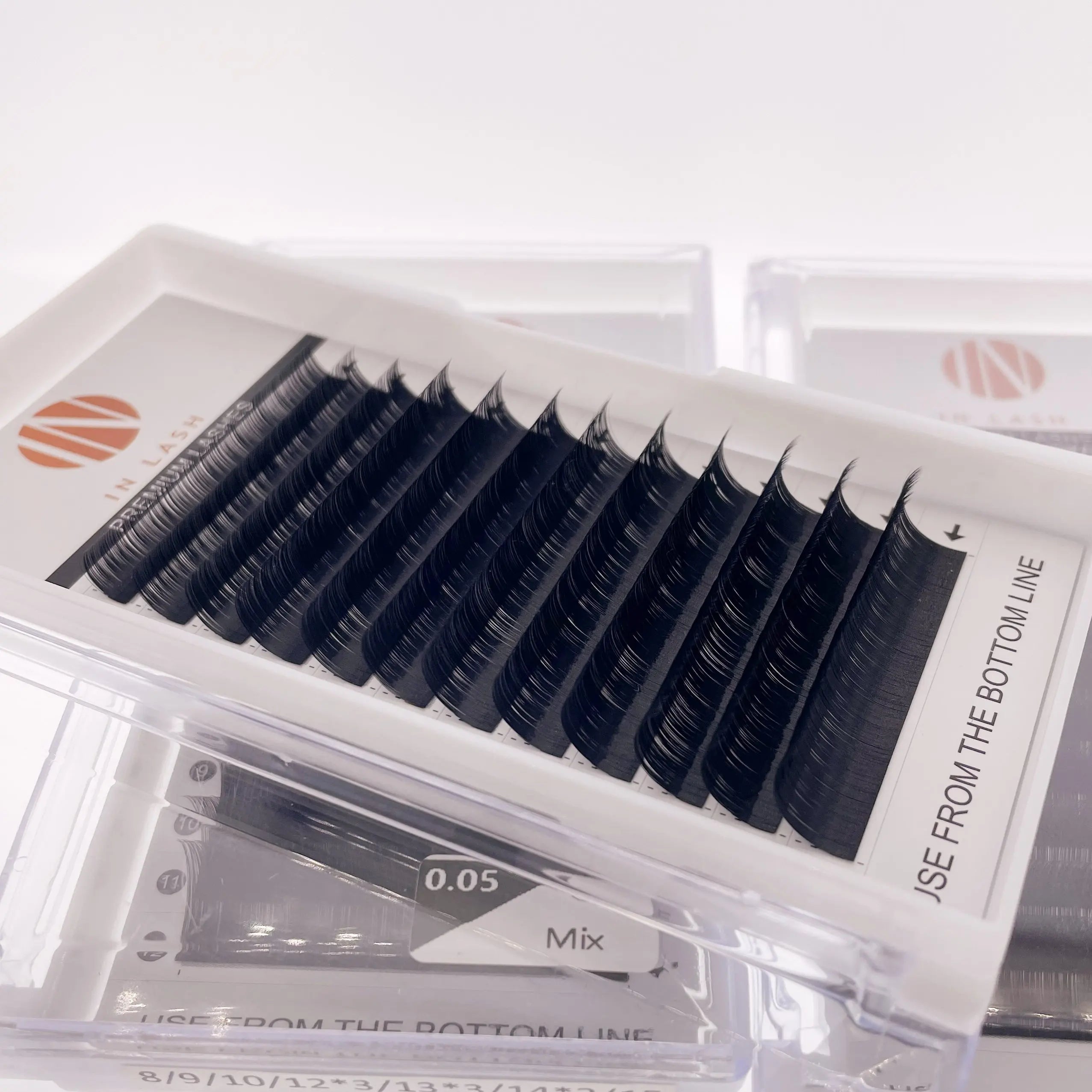 Factory Supply Korean PBT Fiber Volume Mink Lash Trays Eyelash Extension